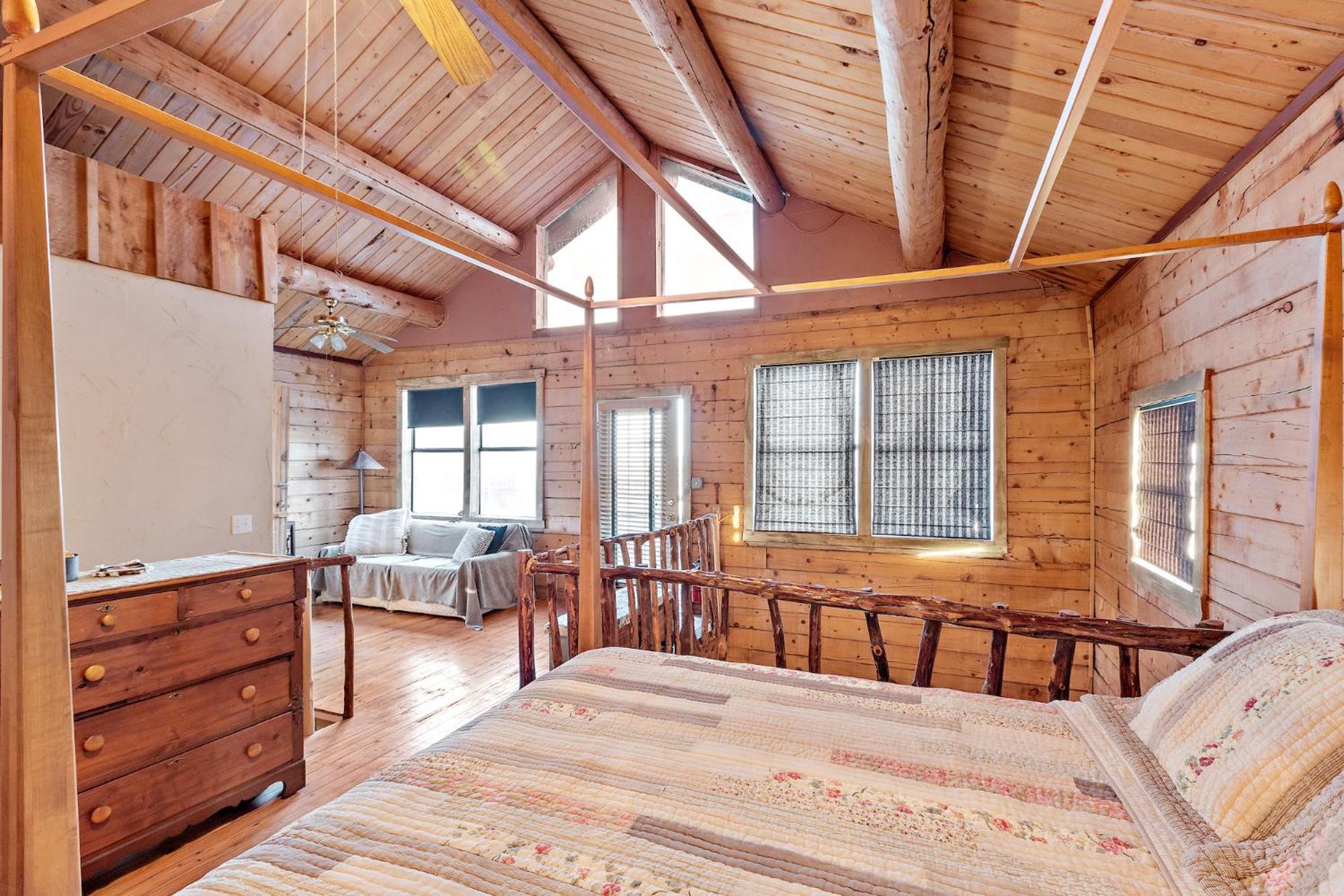 Mighty Oak Log Cabin Fredericksburg Exterior foto